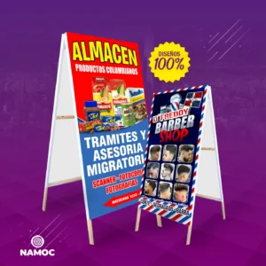 Palomas publicitarias (Letreros tipo A)