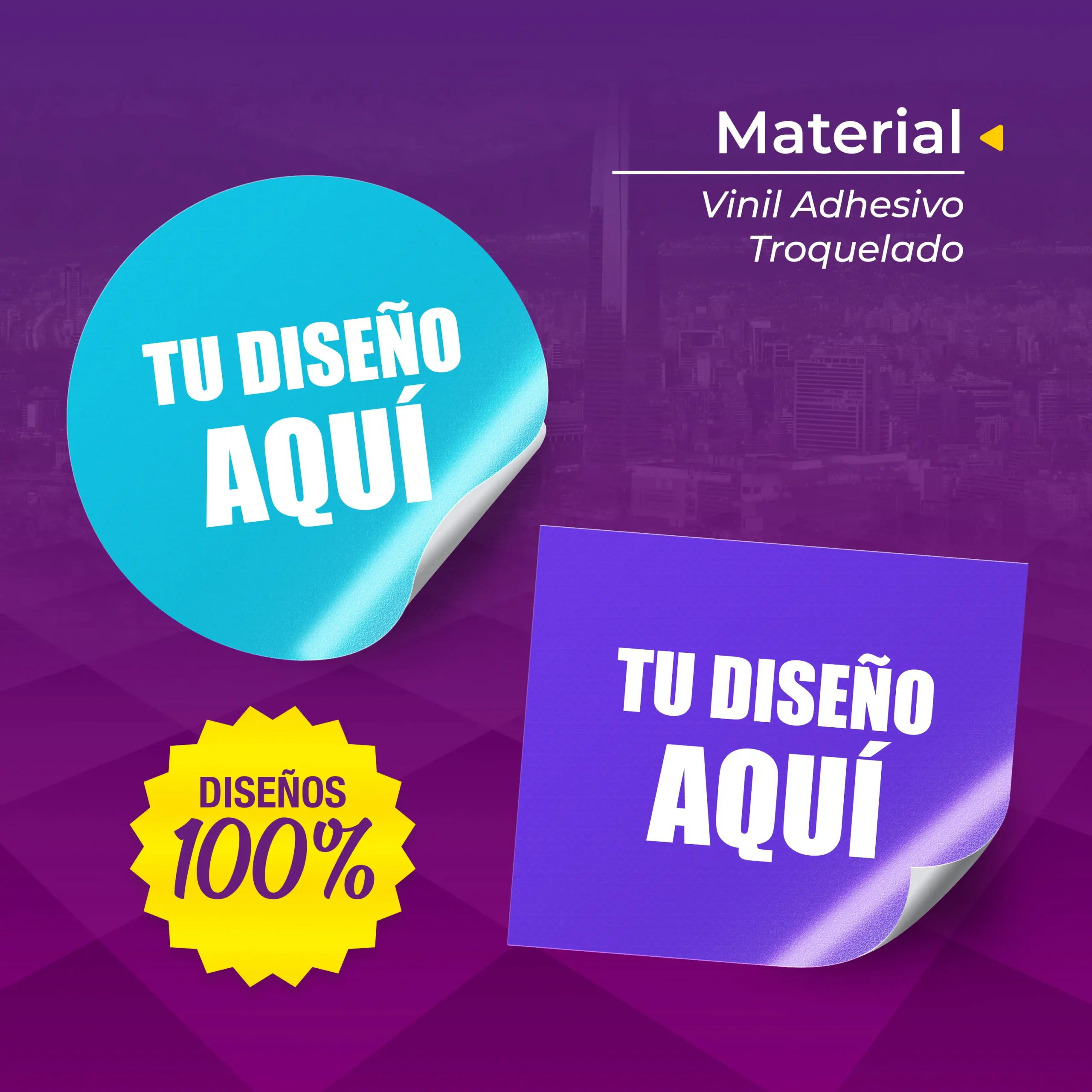 Stickers adhesivos troquelados